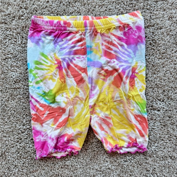 Girls buttery Soft Bamboo Pajamas Tie Dye Short Summer pajamas ruffle size XL - Picture 12 of 14